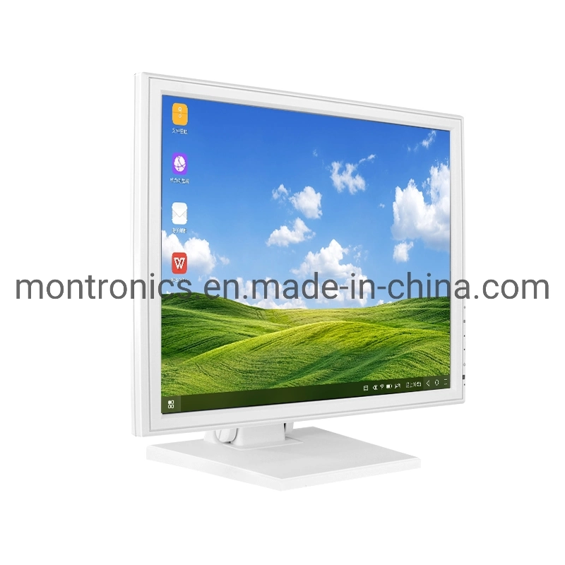 OEM High Brightness Medical White Monitor 17 Inch Touch Screen Monitor Medical Display for Hospital with HDMI Port White Touch Monitor with En60601 Certified